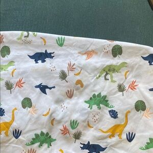 Pillowfort Dinosaur Print Fitted and Flat Sheet Set